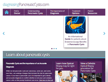 Tablet Screenshot of diagnosingpancreaticcysts.com